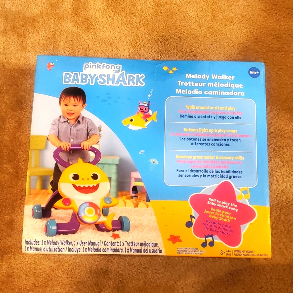 Baby Shark Baby Walker (Pink Fong- NEW)